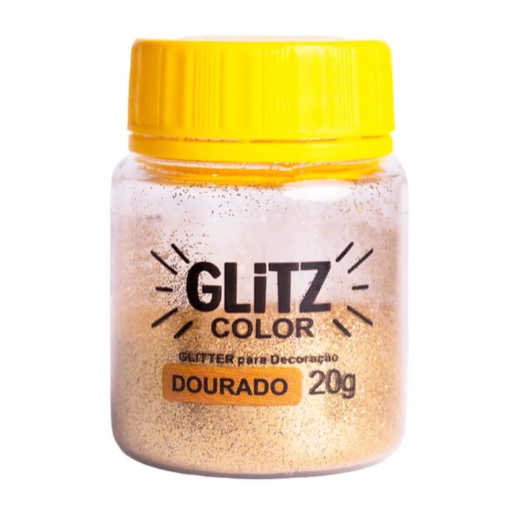 Glitter Para Decoração Dourado 20g – FAB