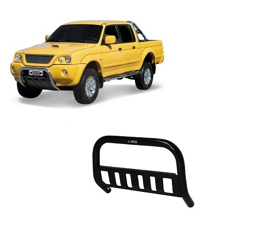 Para-Choque Impulsão Com Chapa L200 Sport 2004 A 2012 Preto (52010/52110)