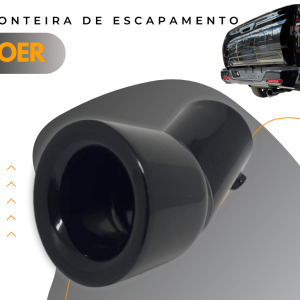 Ponteira de Escapamento Inox Simples Preta GWM Poer P30 (OX-GW03P)