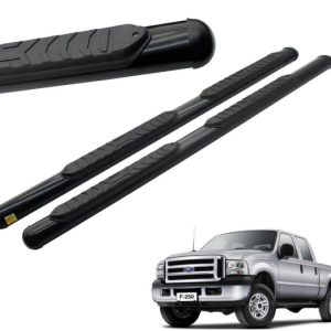 Estribo Oval F-250 Cabine Dupla Preto 2005 2006 2007 2008 2009 2010 2011 (T8530P)