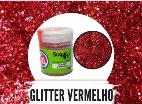 Glitter – Sugar Art – Vermelho – 5gr | 20gr